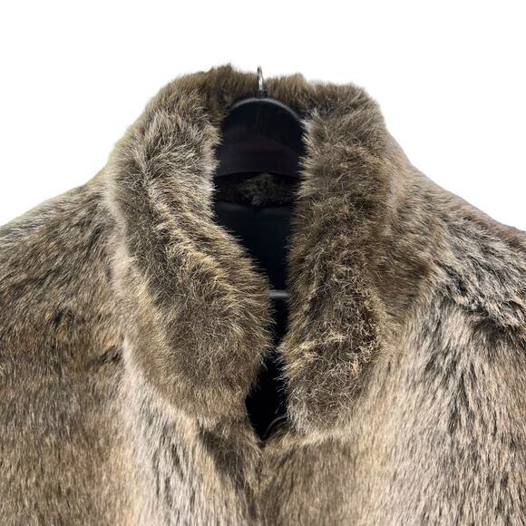 BLASSPORT Women's FAUX FUR Sable Vest Brown Size XL - Picture 4 of 5